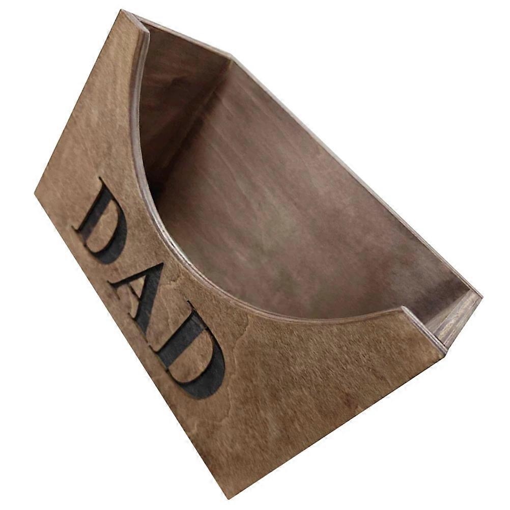 Brown Wooden Hat Display Rack for Baseball Caps Organizer Usage