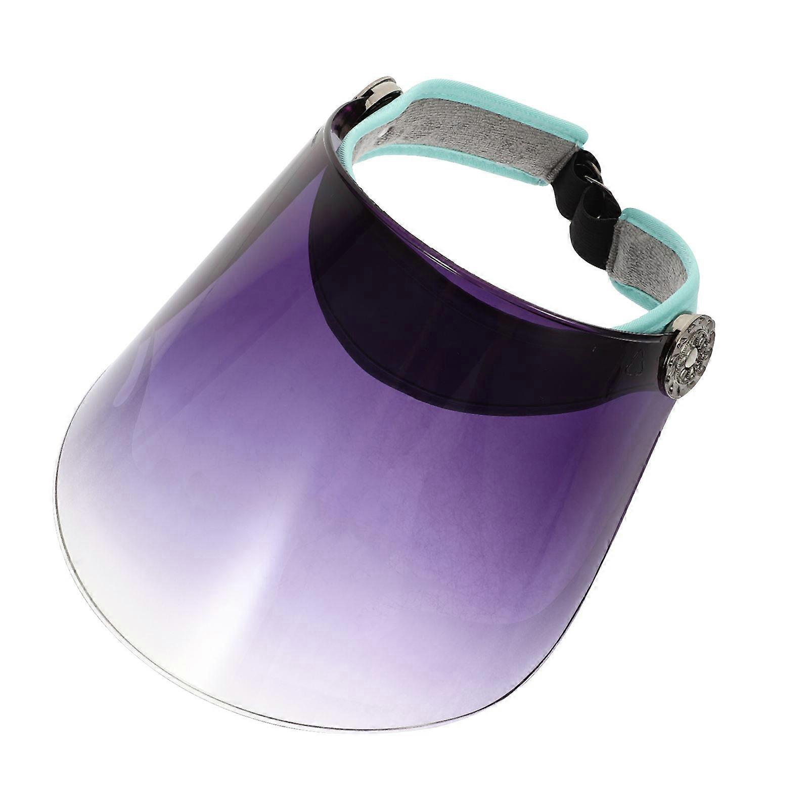 Sun Block Simple Sun Cap for Outdoor Riding Blue Adjustable Hat