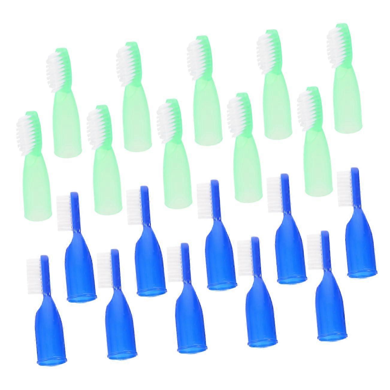 Finger Toothbrush 20pcs Tiny Mini Toothbrush for Small Teeth with Precise Fingertip Control