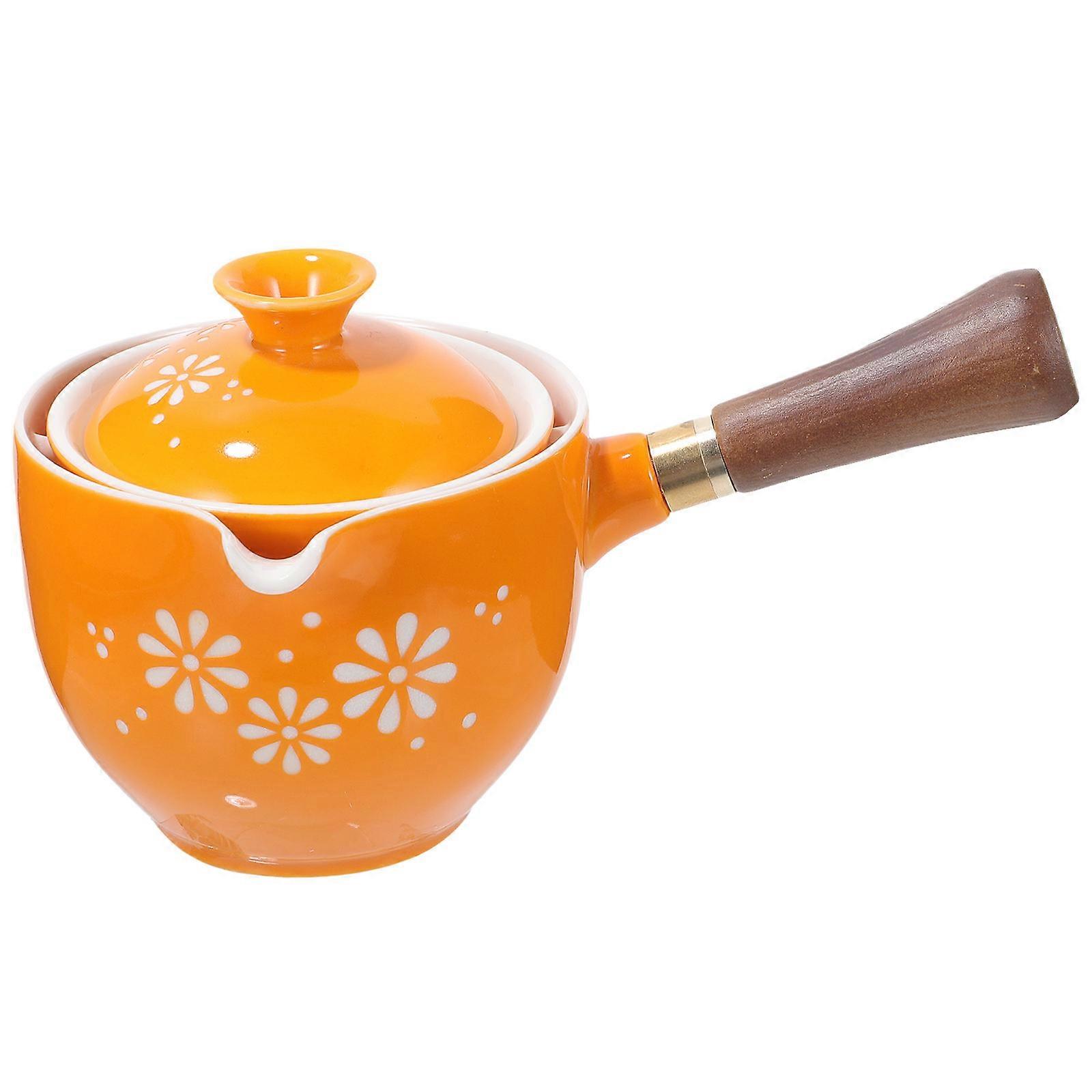 360 Rotation Ceramic Tea Pot for Loose Tea Making