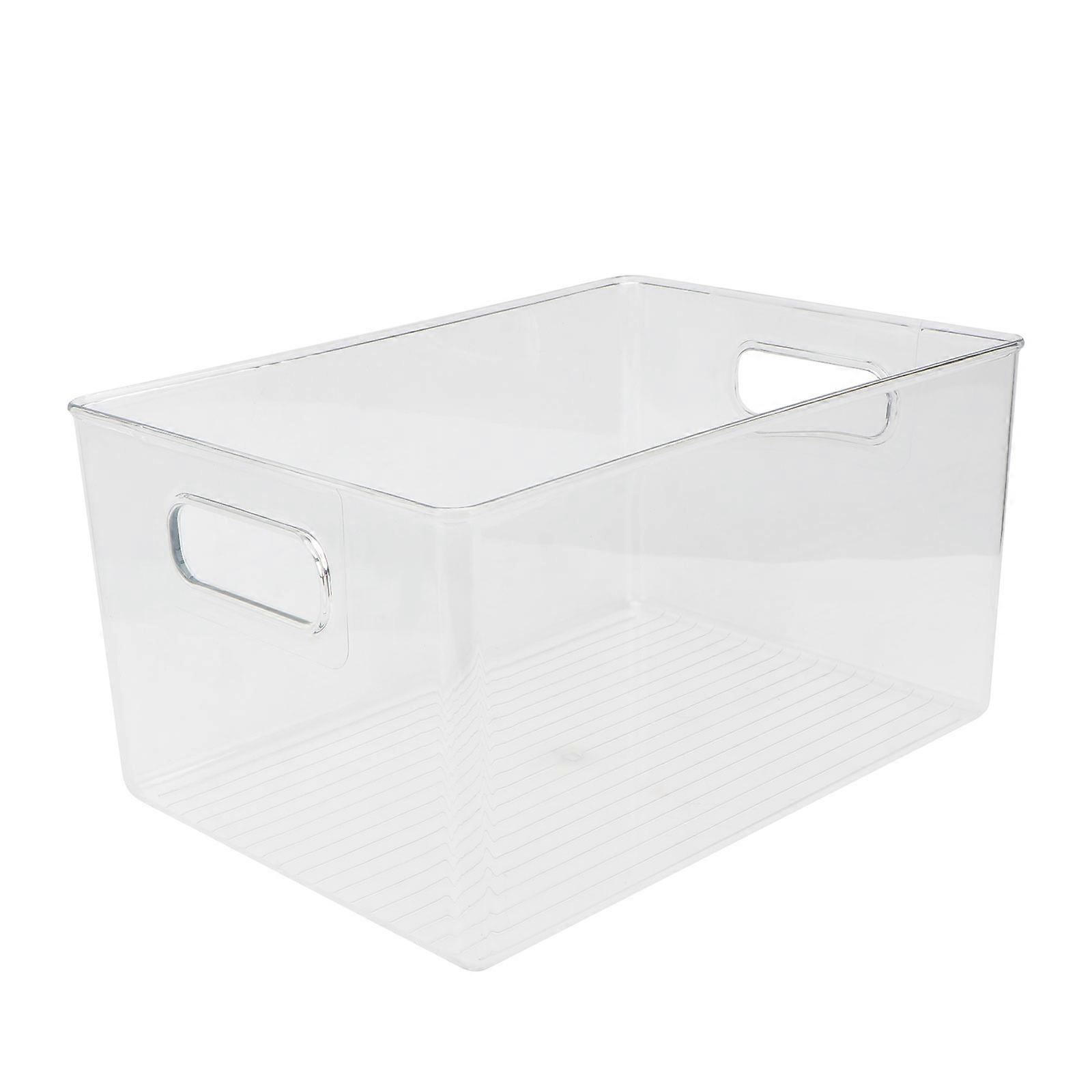 Multipurpose Book Storage Box Transparent for Storage 1Pcs Dual Handle