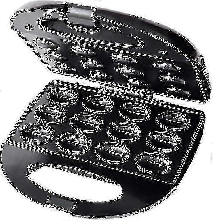 12 Electric Walnut Waffle Maker, Multi-functional Homemade Fruit Drying Machine, Pine Nut Maker, Small Walnut Machine, Peanut, Hazelnut (black)