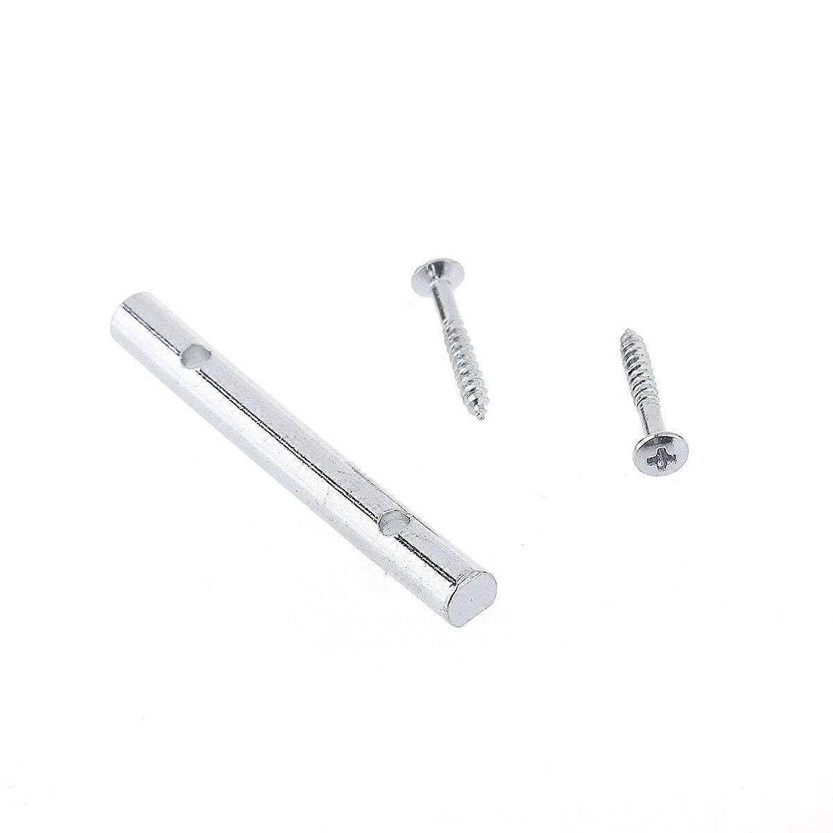 Chrome Brass Guitar String Guides Set 2pcs for Stable String Alignment and Headstock Replacement