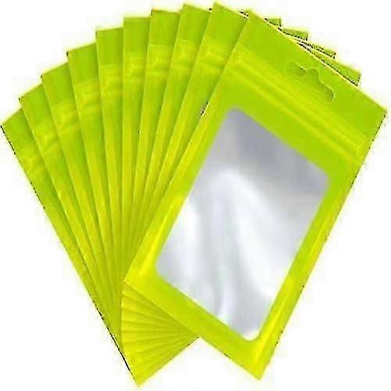 Sacos de alumínio para embalagem de alimentos com janela transparente, medindo 3x4,7 polegadas.