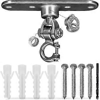 Gancho de balanço reforçado com operação suave, rolamentos giratórios de 180° e 360° e capacidade de 1500 lb (680 kg).