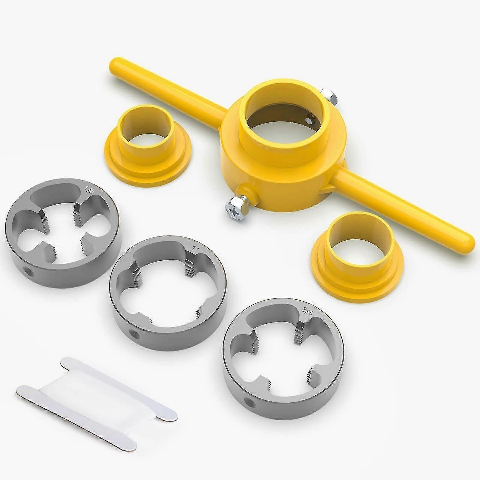 Ensemble de 6 clés à pression en plastique pour pipe à eau avec 3 matrices