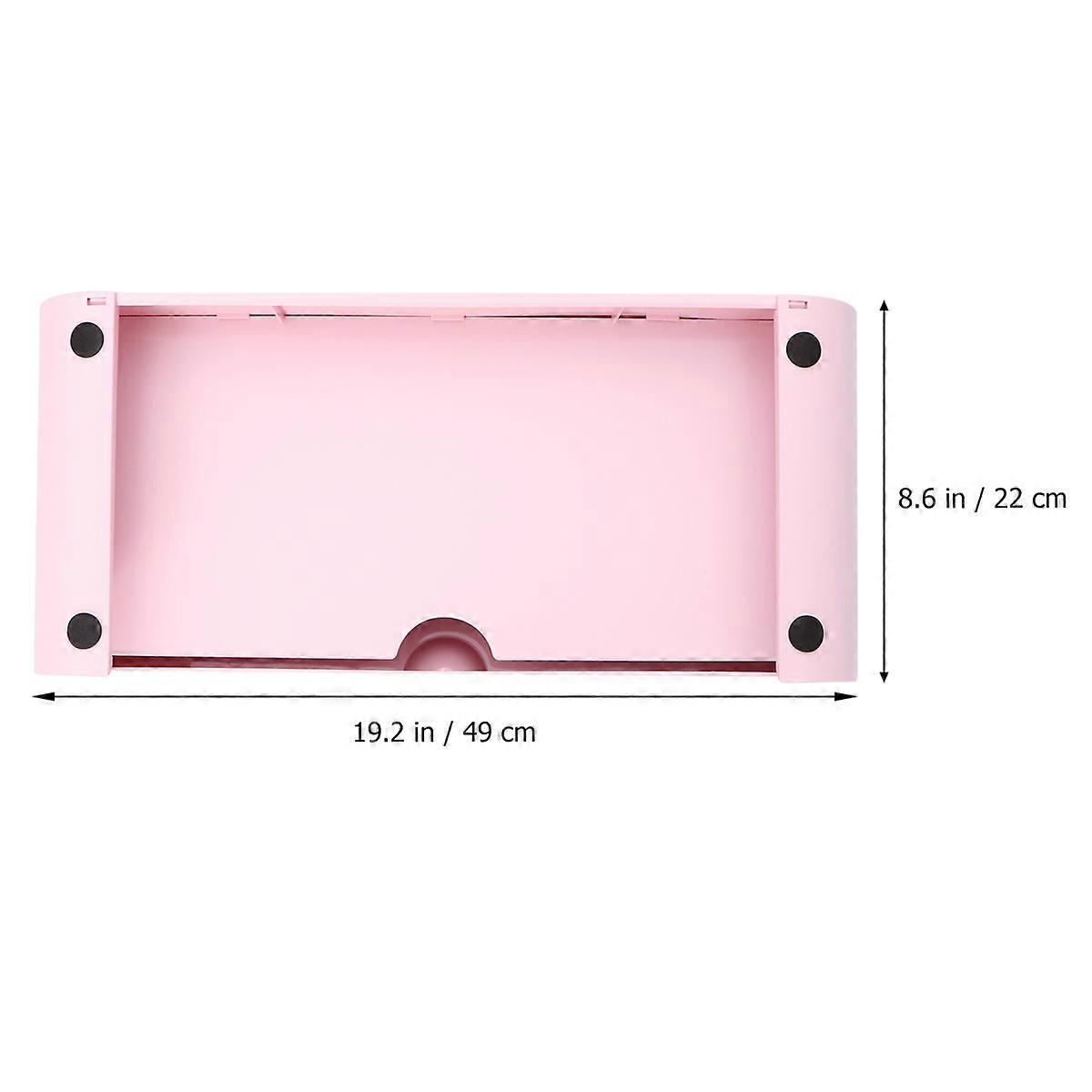 Computerständer/Monitorständer mit Aufbewahrungsbox, 1 Stück, Rosa