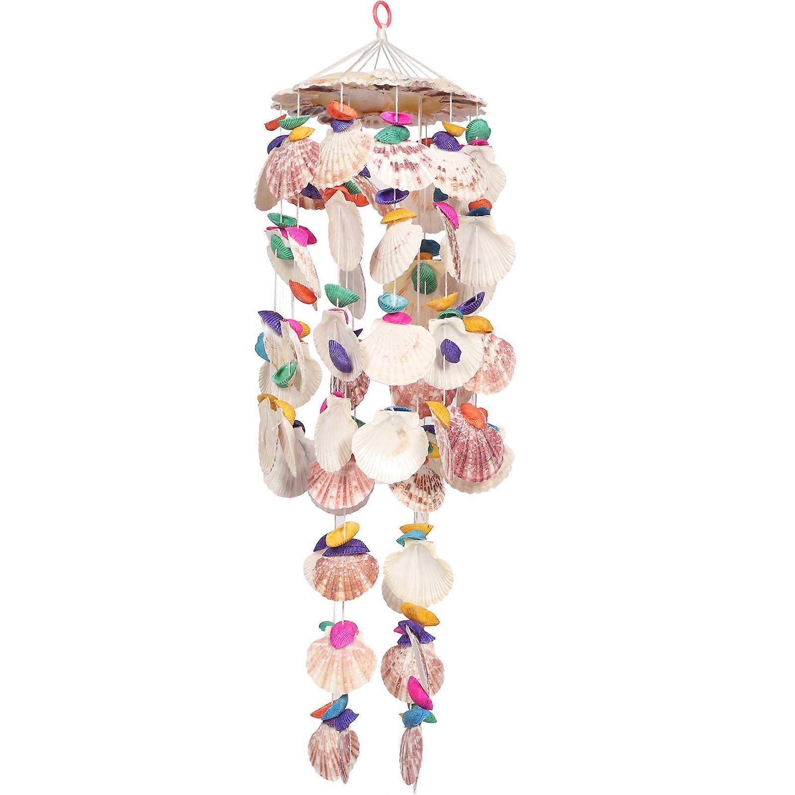 Shell Conch Wind Chime Decorative Wind Chime Hanging Pendant 2Pcs
