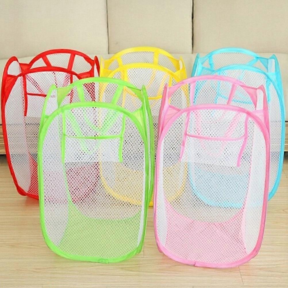 Laundry Foldable Basket Breathable PP Material 27x27x50cm 3Pack