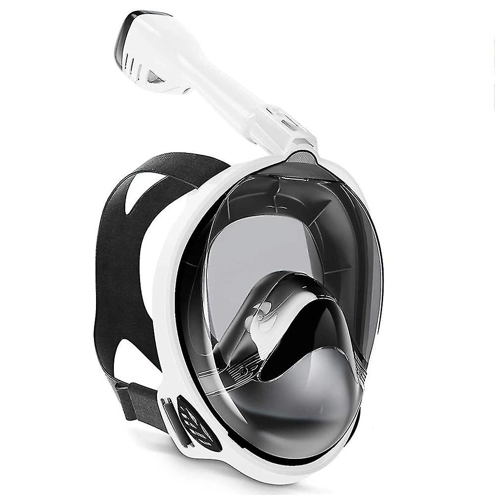pustemekanisme snorkling masker for barn voksne, 180 panorama anti-lekkasje / anti-tåke maske og snorkel med avtakbar kamera montering