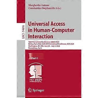Universal Access In Human-computer Interaction 18th International Conference - Springer Nature B.V - Paperback - en Book