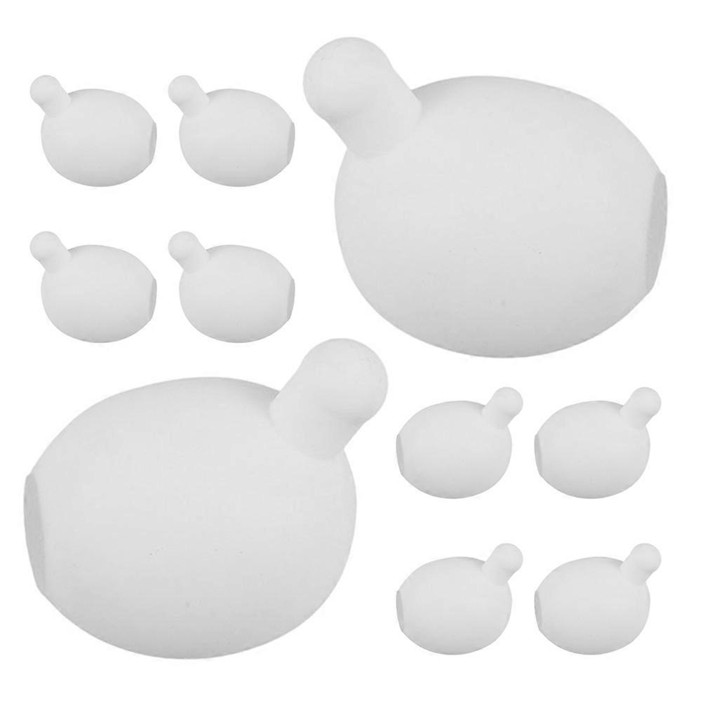 Silicone Bubble Insert for DIY Accessories White 10Pcs