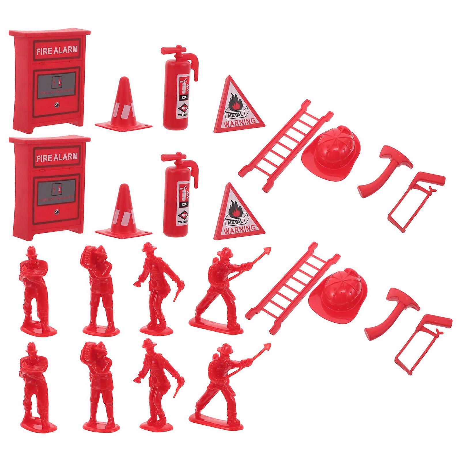 Firefighter Playset Plastic Fire Extinguisher Accessories 5Sets