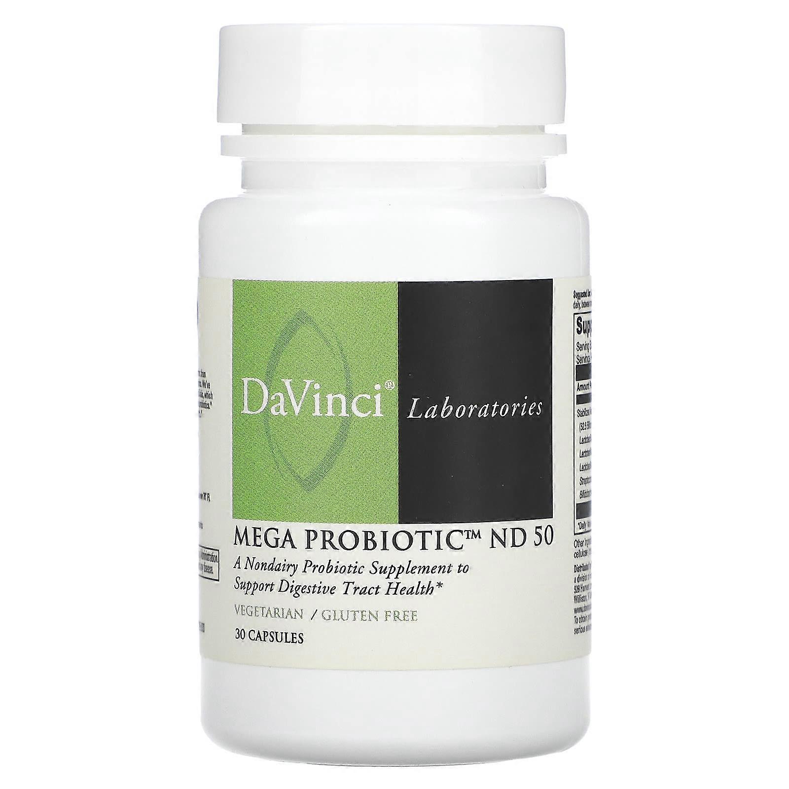 DaVinci Laboratories, Mega Probiotic ND 50, 30 Capsules