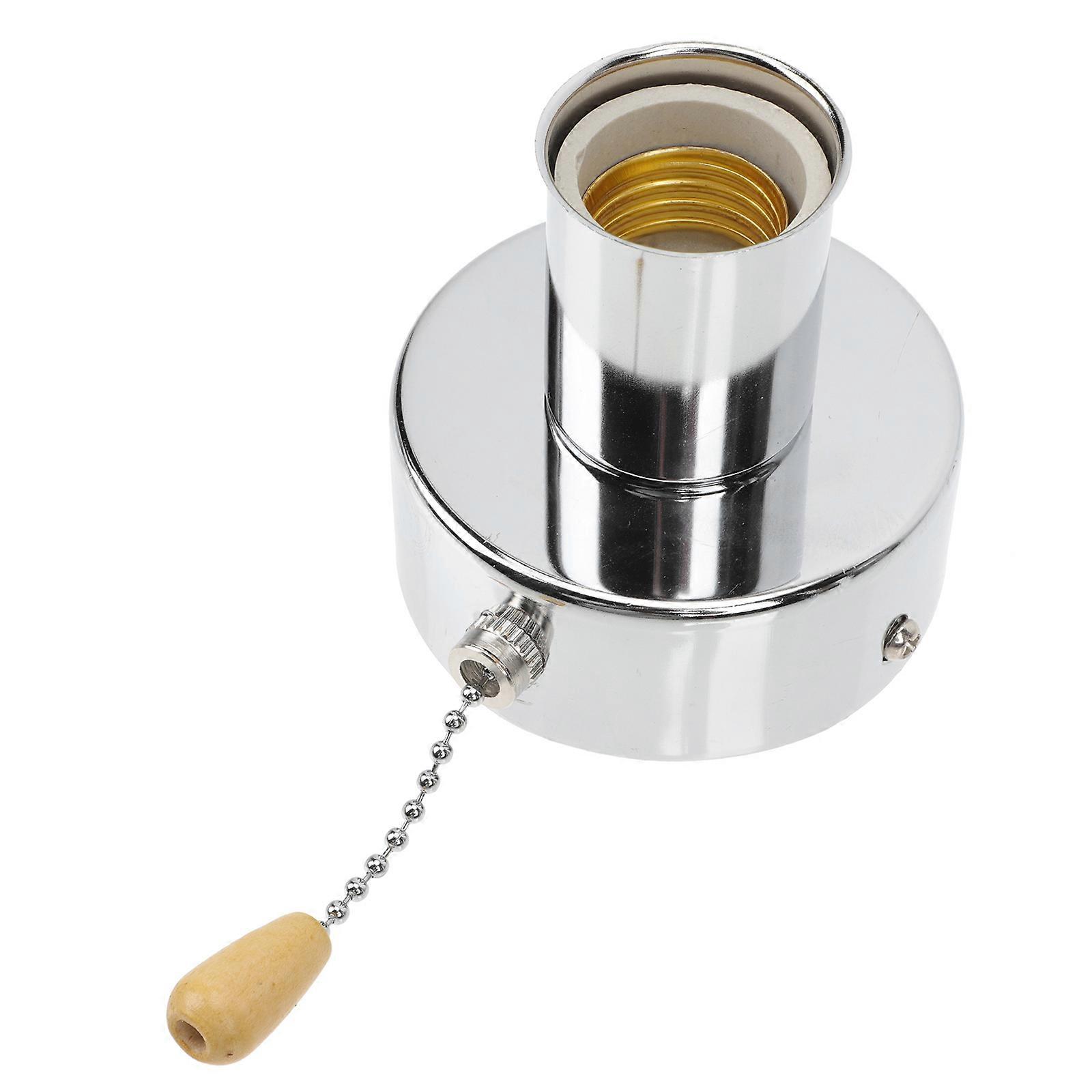1Set Wall Lamp Lampholder with Pull Chain Switch Durable Pullswitch E27 Lamp Holder