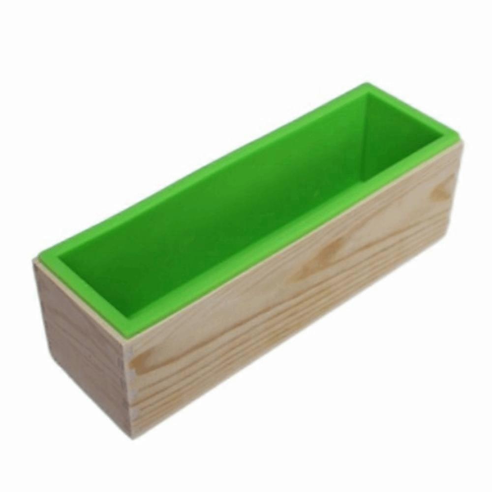 100ml Silicone Soap Mould Wooden Bo Reusable Rectangle Rectangular Shape Fleible Making