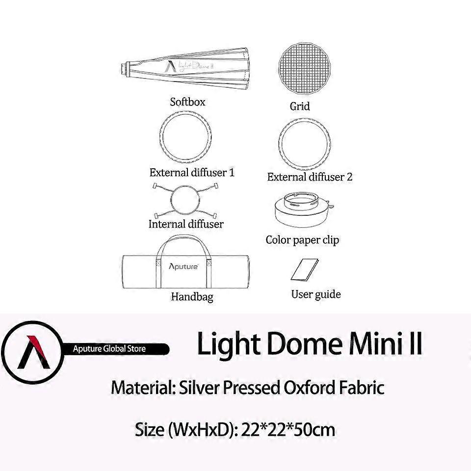 Light Dome Mini Ii Softbox Flash Diffuser With Grid For Bowens Mount Photography Light