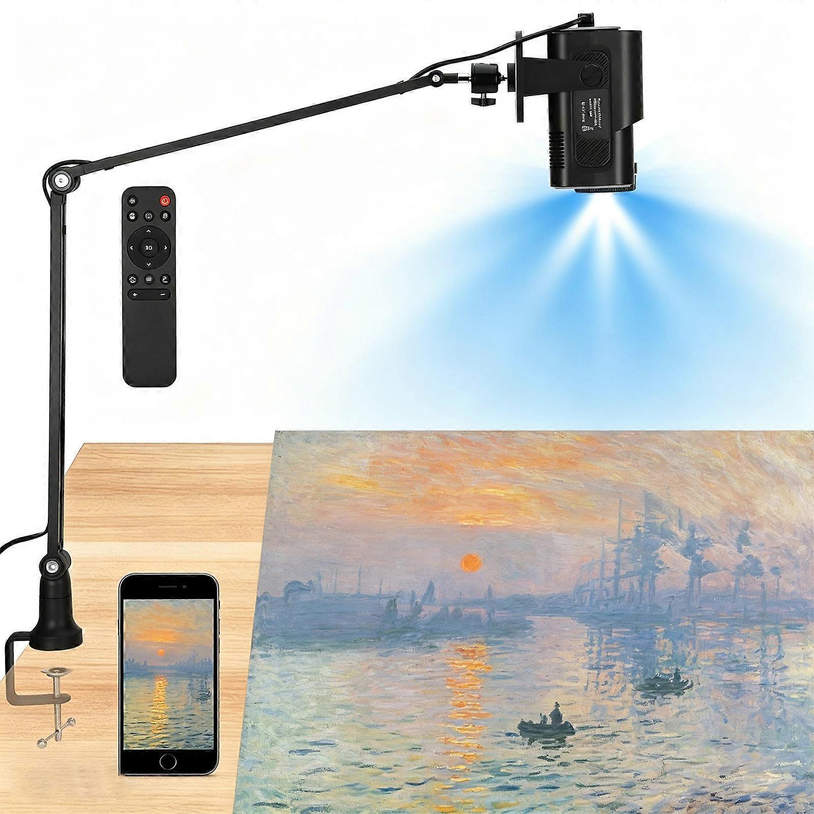 Art Tracing Projector 80cm Projection Size With Adjustable Design For Creative Projects Multicolor