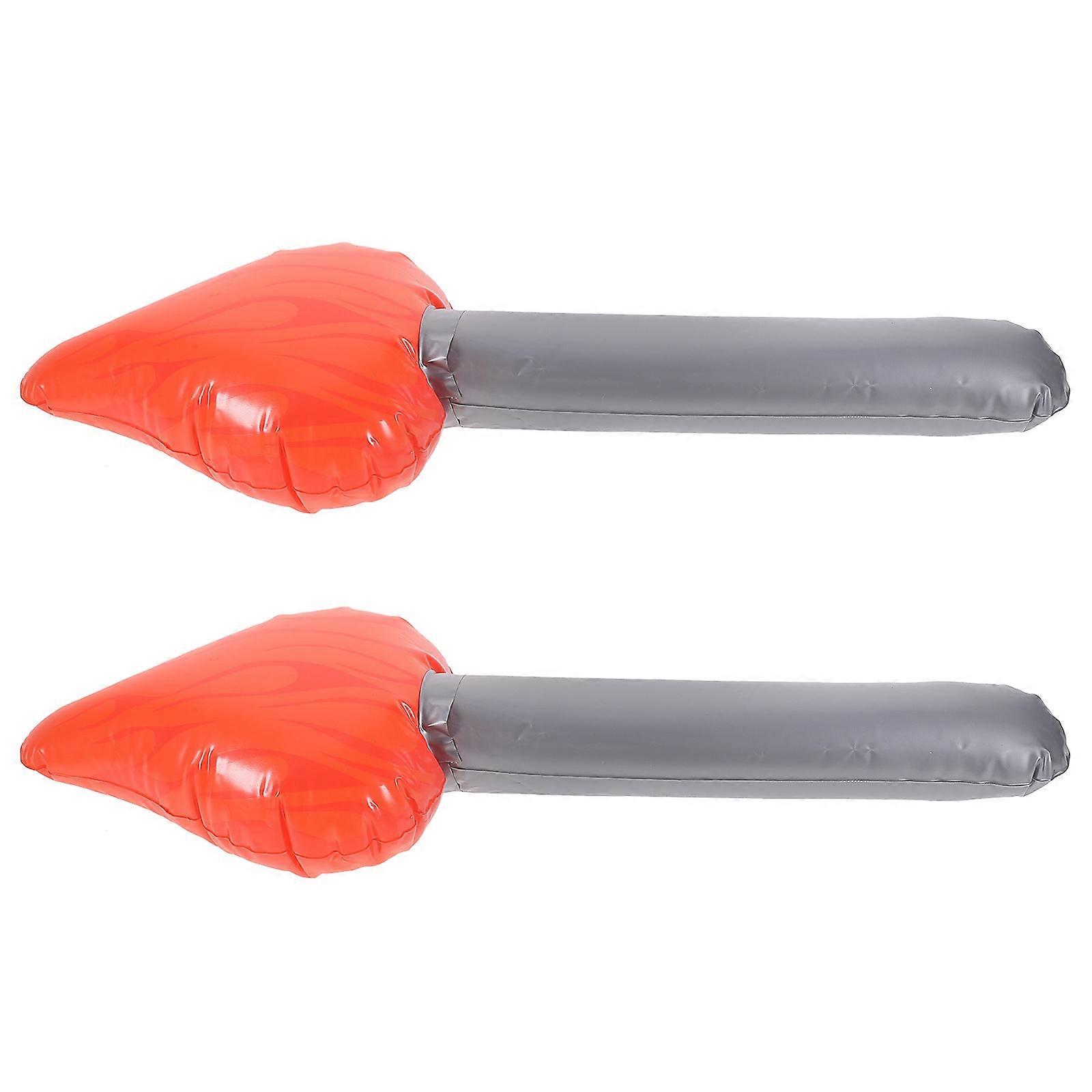2pcs Inflatable Torch Ornaments Creative Inflatable Torches Performance Props Torches Playthings