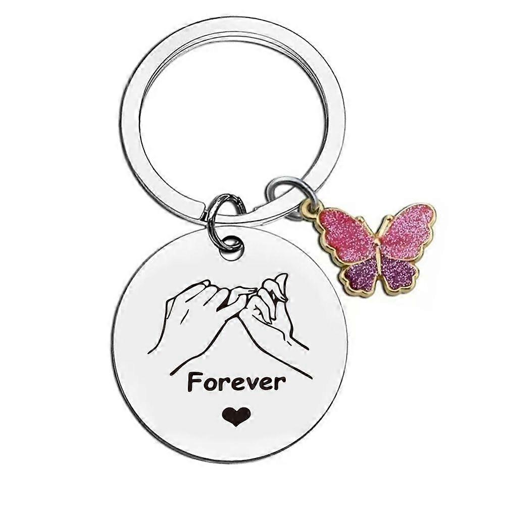 Stainless steel keychain, couple's hook