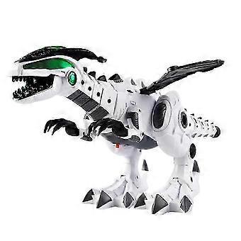 Dinosaurio robot de juguete con función de niebla y rociado, dinosaurio a control remoto, ideal como decoración de escritorio para niños. ¡Nuevo!