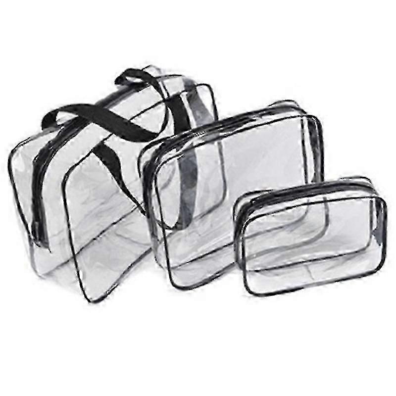 Necessary translucent transparent makeup bag - Clear transparent
