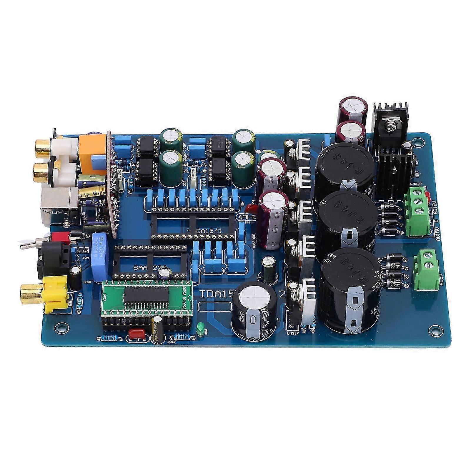 Coaxial Decoder Board, Optical Fiber o Amplifier, Electronic Components CYJ-TDA1541