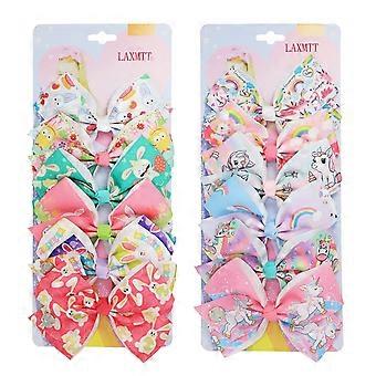 12 stuks Siwa haarstrikjes voor meisjes KATEA 5 inch eenhoorn grosgrain lint haarspeldjes accessoires aanbieding cadeau voor peutermeisjes verjaardag Kinderdag