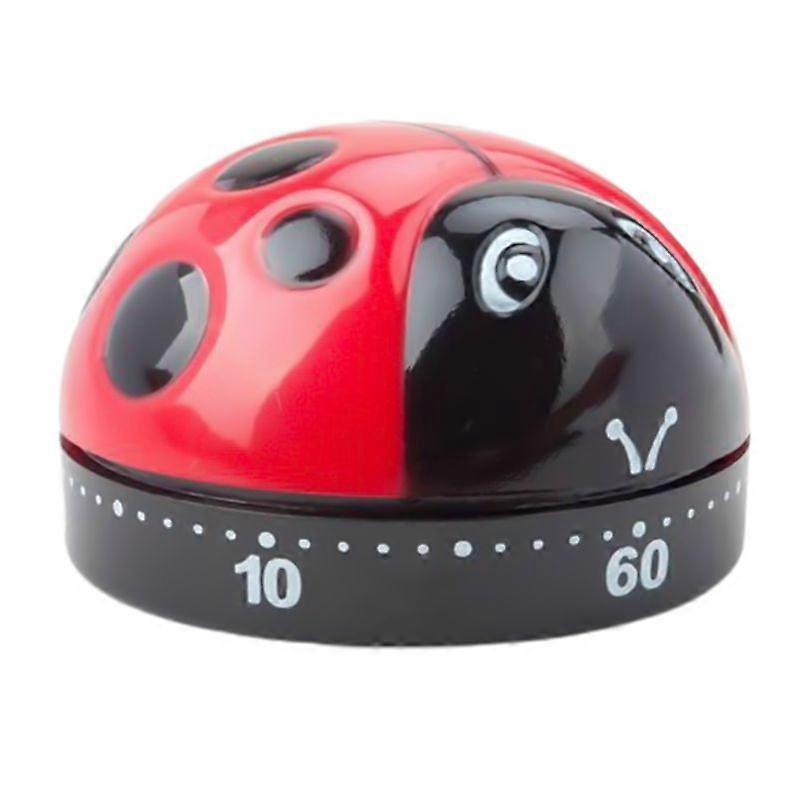 Decorative Effective Timer Reminder Creative Ladybug Shape ABS Study Timer Household Supplies KAESI