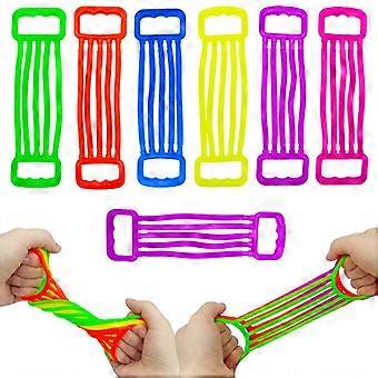 Strength Trainer, Colorful Soft Gel Pull Rope, Elastic Band, Stress Relief Toy, Fitness Training Tool 6pack