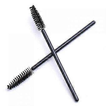Conjunto de 100 pincéis descartáveis para rímel, aplicador, pente para cílios e sobrancelhas.