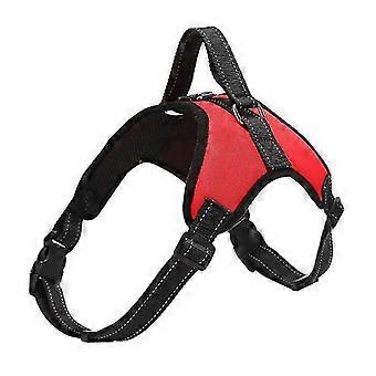 Reflective Dog Harness Leash Set Red S for Small Medium Large Dogs