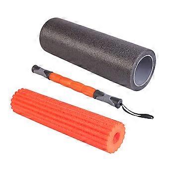 3 in 1 Foams Roller Triggering Point Foams Roller Muscle Massages Exercise Back Roller for Back Pains Muscle Relieve Multicolor
