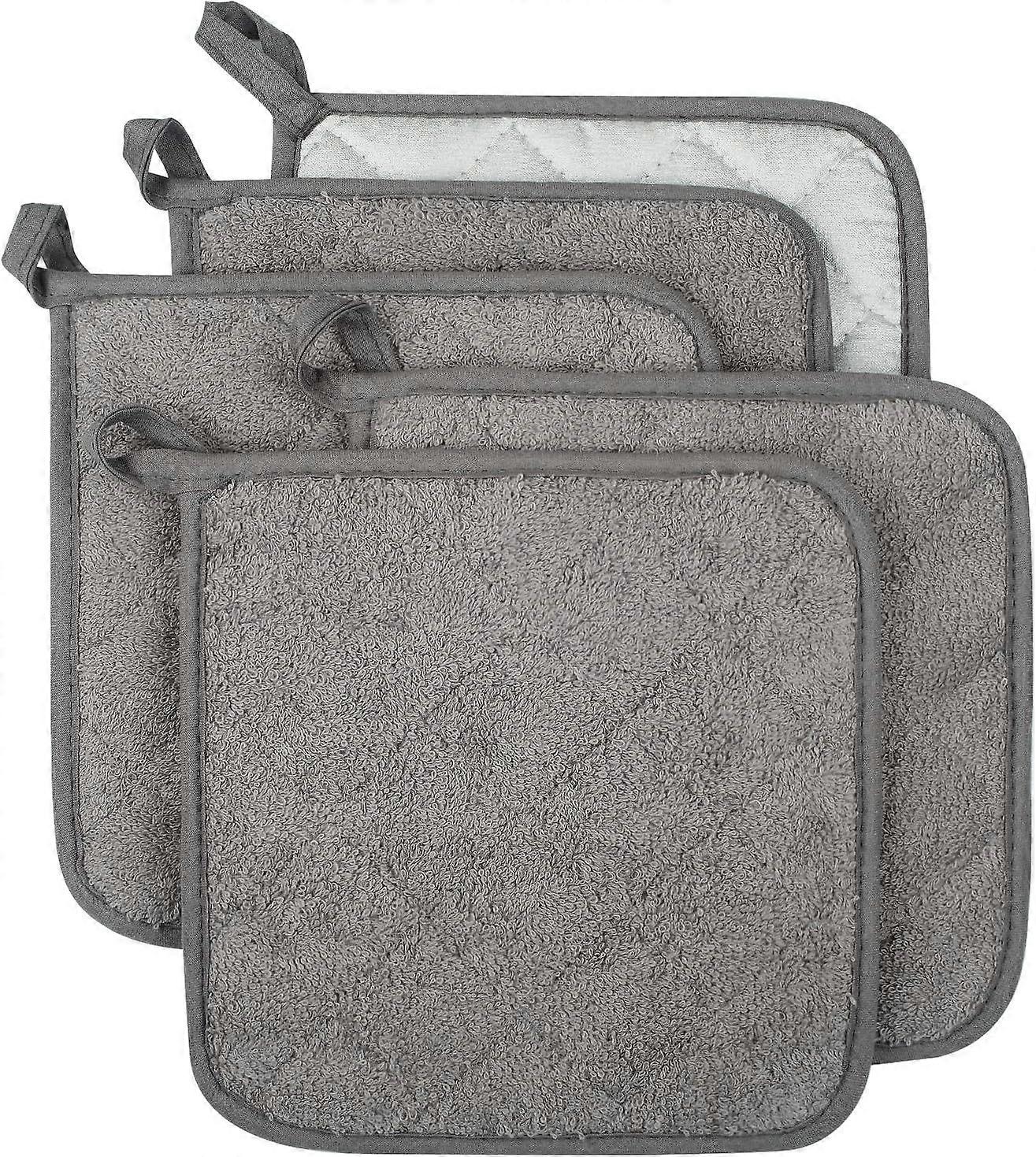 100% Cotton Kitchen Everyday Basic Terry Pot Holder Heat Resistant Coaster