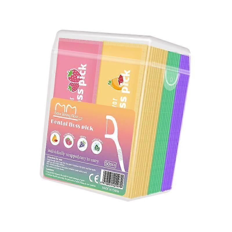 Flavored Dental Floss Individually Packaged Disposable Floss Picks