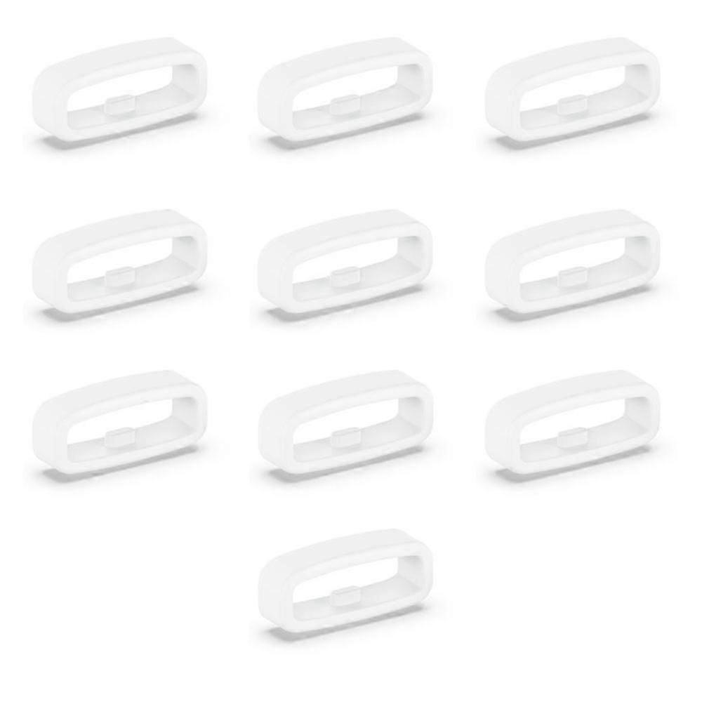 Hvid Loop til 22 mm urrem 10-pak Sort