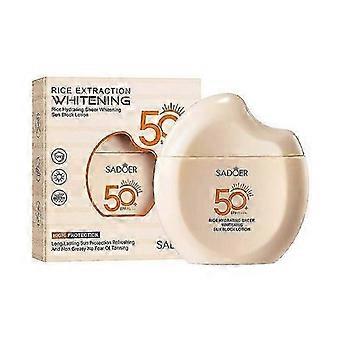Rice Sunscreen SPF 50+ PA+++, Rice Extraction Hydrating Sunscreen, Long Lasting Sun Protection Refreshing & Non Greasy No Fear of Tanning, Face & Body