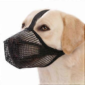 Focinho de Cachorro Respirável para Anti Mordedura Mastigar e Lamber Focinho de Animal de Estimação Ajustável para Cães Pequenos Médios Grandes