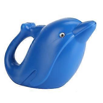 1200ml Outdoor Kids Plastic Cartoon Animal Watering Can Beach Toy Gardening Sprinkle PotBlue Dolphin