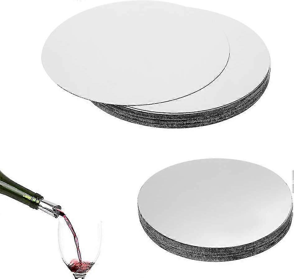 100pcs Silver Wine Pour Drop Stop Pouring Disc