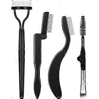4 Pieces Folding Eyebrow Comb Eyelash Separator Eyebrow Eyelash Grooming Brush compatible with Making Up Supplies
