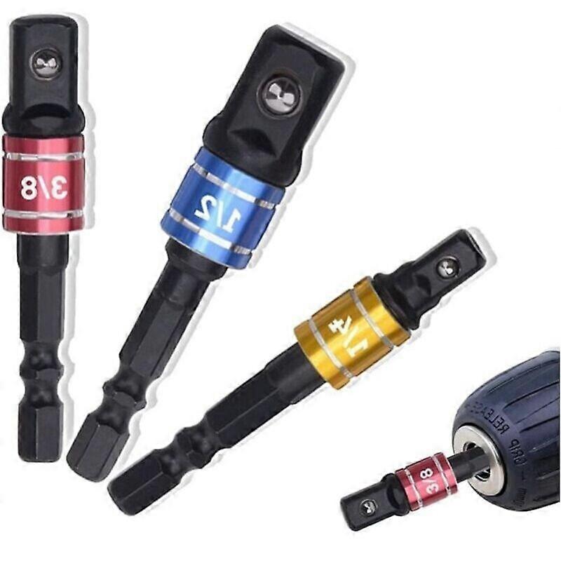 1/4" 3/8" 1/2" Socket Holder Adapter for Impact Driver