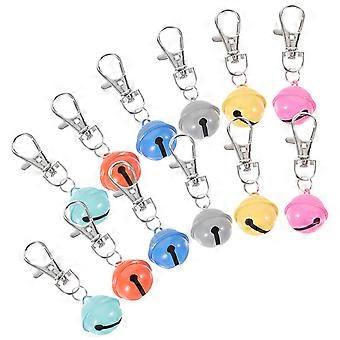 Metal Cat Bell Pet Collar Bell for Decoration 48Pcs Assorted Color Hanging Bells