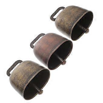 DIY Use Cow Bell Copper Cattle Bells for Bells 3Pcs Pendant