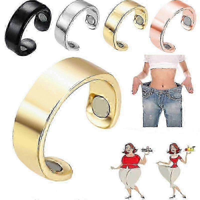 Menopause Sleep Aid Adjustable Magnetic Therapy Ring Gold