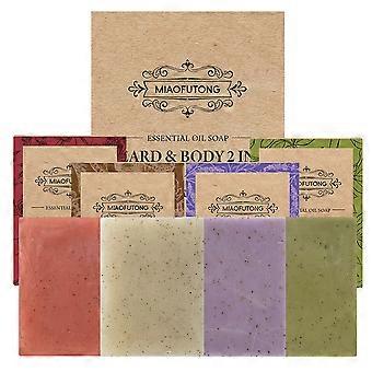 Lavender/Rose/tea/Coconut Scrub Soap Cleansing Bath Deep Cleansing Lasting Fragrance Soothing Handmade Soap