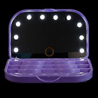 LED Eyelash Case for False Eyelash Storage Box with Mirror