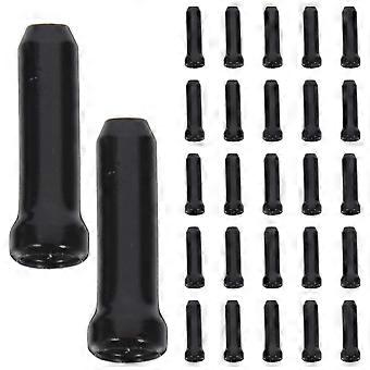 Bike Brake Cable Tail Caps Brake Cable End Caps Aluminum Alloy 50Pcs Set
