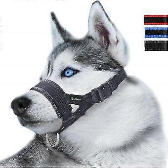 Dog Muzzle with Head Strap, Prevent Taking Off by Paws for Small, Medium and Large Dogs CJT