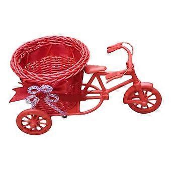Cesta de bicicleta tejida, reciclable y resistente a los rayos UV.